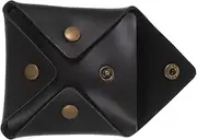 [Beaupretty] Leather Coin Storage Bag Portable Mini Change Pouch for Earphones Cash Keys Stylish Small Coin Purse Matte Present for