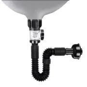 Bathroom-Sink-Drain-Kit: Flex-drain Kit with Flexible & Expandable P-trap Sin...
