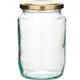 《HomeMade》旋蓋玻璃密封罐(金907ml) | 保鮮罐 咖啡罐 收納罐 零食罐 儲物罐