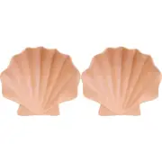 2x LVD Shell Plate Ceramic Trinket Dish Home/Lounge Tabletop Decor 17cm Tuscan