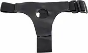WEETVRI BDSM Adjustable Strap on Strap-on Dildo, Strap on Leather Harness with 4 Interchangeable Rings, Adjustable Harness Removable Harness for Dildo or Vibrator for Men Women(A)