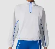 $139 Sweaty Betty Women's White Zero Gravity Run Half Zip Jacket Coat Size S