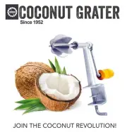 Odiris A-8 Stainless Steel Blade Coconut Scraper Grater Shredder Free Head Cover
