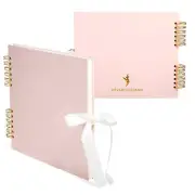 Scrapbook Album – 12x10 Pink Scrap Book. Scrapbooking Supplies Memory Book We...
