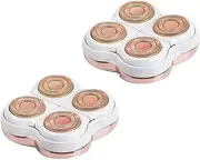 2 Pack Legs Hair Remover Replacement Head for Women, Flawlessly Electric Hair Remover, Rose As Shown