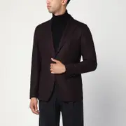 [Tagliatore] Single-breasted jacket with burgundy pattern 52 IT Burgundy