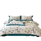 Abstract Geometric Egyptian Cotton Satin Bedlinens Fitted Sheet Bedding Sets