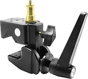 LimoStudio 1-Pack [Extra Super Heavy Duty] C Clamp with Standard Metal Stud Universal 1/4" & 3/8" Screws for Multi Purposes, 40 Lbs High Loading, vs. Compared to 30 Lbs Market Standards, AGG1108