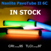Nanlite PavoTube II 6C CRI Hot Shoe hand held 2700-7500K photography LED Light