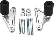 Motorbikes Crash Falling Protection for Suzuki GSX-S 1000 GT GSXS 1000GT 900 Katana Motorcycle Engine Guard Protection Frame Slider Anti Crash Pad Exhaust Slider(Color:Silver)