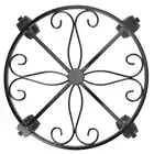 2X(Plant with Wheels Rolling Plant Stand, Heavy Duty Iron Garden Flower1903