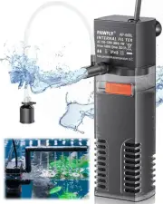 Pawfly Internal Aquarium Filter with 80 GPH Water Pump Quiet 10-20 Gal