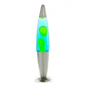 MDI Peace Motion Lamp Lava Bedroom Night Light 10x41cm Silver/Yellow/Blue