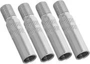 Abaodam Valve Stem Caps for Car Tires 4pcs Metal Air Valve Caps Chrome Finish Extendable for Easy Inflation