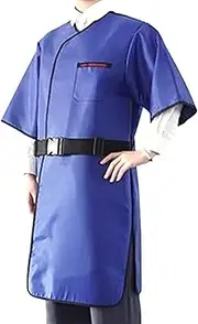 [KJIASDFE] 0.35/0.5mmpb Lead Apron Lead Short Sleeved Protective Clothing X-ray Radiation Protection Lead Gown for X-Ray MRI CT