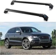 TINIANHHCT Cross Bars Lockable Fits for Audi Q5 2009-2017 with Flush Side Rails Roof Rack Cargo Luggage Carrier, Black