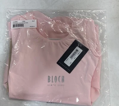 BLOCH CL8262 Cap Sleeve Skirted Leotard Size 6X/7 In Pink