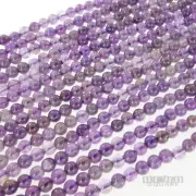 15.5" Natural Purple Amethyst Small Round Beads ap. 4.4mm to 4.6mm #15229