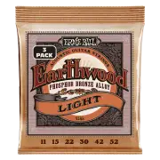 Ernie Ball 3548 Light Earthwood Phosphor Bronze Acoustic Guitar Strings 11-52