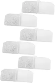 CORHAD 6pcs Water Dispenser Cotton Pond Sponges Cats Tank Aquarium Internal External Aquarium Water Fountain Cat Bowl Aquarium Filters Resin White