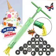20Disc Fondant Extruder Clay Sugarcraft Decor Tools Cake Sculpture Craft Polymer