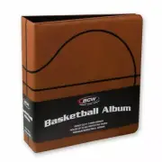 BCW 3 Inch Premium Brown Basketball Card Collectors Album 3-Ring Binder