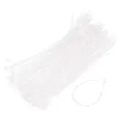 Granular Snap Lock Pins Loop Price Tag Fastener Tags Ties clear 5 inch 500pcs