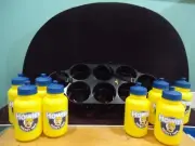 Howies Hockey Tape Water Bottle Puck Carrier Black with (8) 1 Ltr Bottles NEW!
