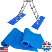 Swimming Pool Ladder Mat,Swimming Pool Step Mat with Non-Slip Texture - Blue
