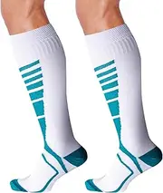 [MEGAVOW] 1 Pair of Compression Socks Sports for Men Women Compression Socks Support Socks Running Socks Compression Socks for Sports Running Flight Travel