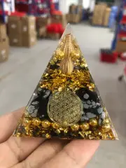 Reiki Orgonite Energy Pyramid - Purify Your Living Environment