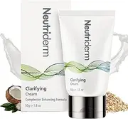 Neutriderm Clarifying Face Cream - Hydrating Moisturiser with Colloidal Oatmeal & Vitamin E, Facial Skin Care for Uneven Skin Tone and Skin Discolouration 50g (1.8 oz)
