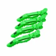 16 CLIPS WET BRUSH Pro Styling Clips Big Mouth GREEN SS405N-GR 4 PerPack