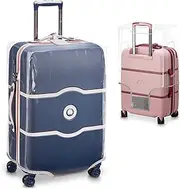 [Fifteen Branches] Suitcase Cover | Luggage Covers for Suitcase TSA Approved | Premium Luggage Protector Suitcase Cover | Handle Openings on L&R | Size 20in | Luggage Protector Suitcase Cover | Clear Luggage Cover
