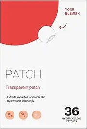 TiaoBug Clear Acne Patches for Face Oil Control Blemish Cover Invisible Spot Stickers Waterproof Breathable Unisex Red One Size