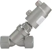 1pc Vertical/Horizontal DN10 DN15 Pneumatic Y Shape Filling Machine Angle Seat Valve 304 Stainless Steel(Type-A DN15 135C)