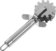 Generic 1pc Steak Tenderizer Meat Press Meat Tenderizer Tool Meat Masher Tool Rollers for Beating Meat Steak Wheel Meat Tenderisers Meat Grinder Pricker Mince Meat Silver Stainless Steel