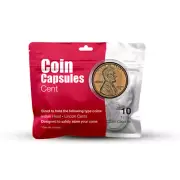 Whitman Cent Capsules -10 count -Fits Flying Eagle, Indian, Lincoln Pennies