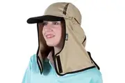 Uveto Kalahari Micro Mesh UV Legionnaire Hat and Neck Shade - Camel