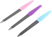 3x Sapphire Nail File Manicure Pedicure Swosh Personal Care Women Tool