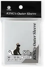 TOYGER King's Outer Sleeve [Clear Card Protector, Over Sleeve TCG] (Matte & Clear/M Size)