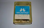 New Mustad 37161 Wide Gap Fish Hooks box of 50 Size 1 Nickel