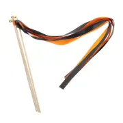 20Pcs Wedding Party Ribbon Streamers Sticks Orange,Black