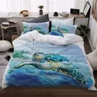 Sea Turtle Quilt Cover Duvet Doona Set Single Double Queen King Size Ocean