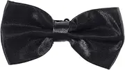 [Yardenfun] Polyester Silk Bow Tie Black Tie Prime Adjustable Bow Tie Bowknot Ties for Men for Weddings Parties