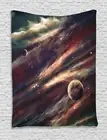 Outer Space Tapestry Nebula Planet Cloud Print Wall Hanging Decor
