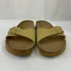 Birkenstock New w/ Box Madrid Latte Cream Birkibuc Vegan Narrow Select Size