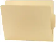 Smead Shelf-Master Folders, 2/5 Cut Bottom 2-Ply Tab, Letter, Manila, 100 Per Box (24186)