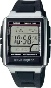 CASIO Men's Watch WAVE CEPTOR Radio Clock WV-59R-1AJF Men`s Black from Japan