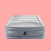 Intex 20" Dura-Beam Deluxe Raised Air Bed Mattress with Internal Pump - Queen